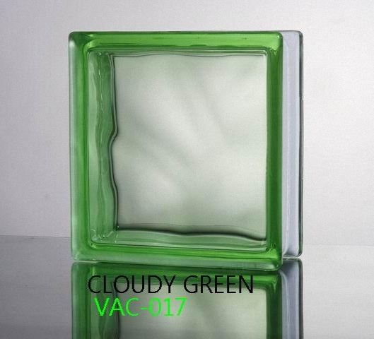 Gạch kính màu Cloudy Green - trơn xanh lá VAC-017