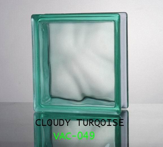 Gạch kính màu Cloudy Turquoise – Vân lam VAC-049