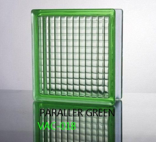Gạch kính màu Parallel Green - sọc xanh lá VAC-018