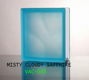 Gạch kính màu Misty Cloudy Sapphire – Vân xanh VAC-048