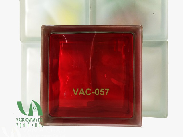 Gạch kính màu Red – đỏ khối VAC-057