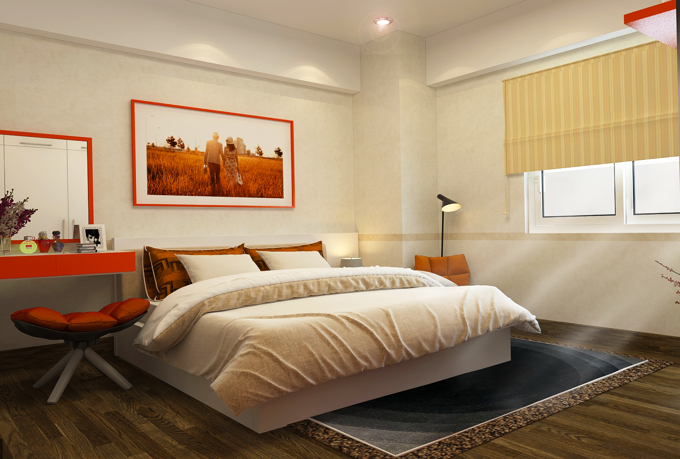 Thiết kế nội thất phòng ngủ nhà anh Hạnh