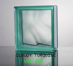 Gạch kính màu Cloudy Turquoise – Vân lam VAC-049